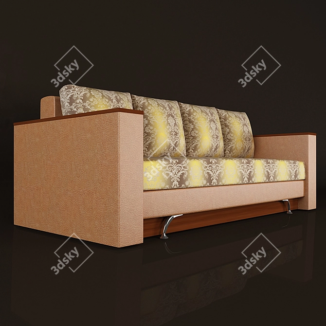 Modern 2-Seater Sofa | 2300mm Length | 1050mm Width | 850mm Height 3D model image 1