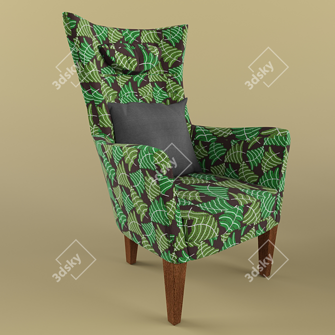 Modern Minimalist Stockholm Chair - Sleek and Stylish Seating 3D model image 2