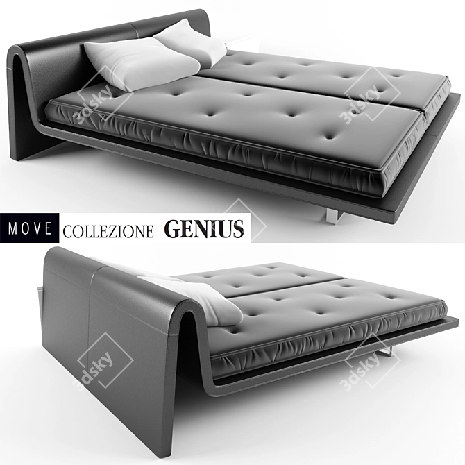 Move Collection Genius Bed 3D model image 1