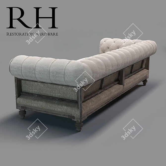 Luxury Deconstructed Chesterfield Sofas 3D model image 2