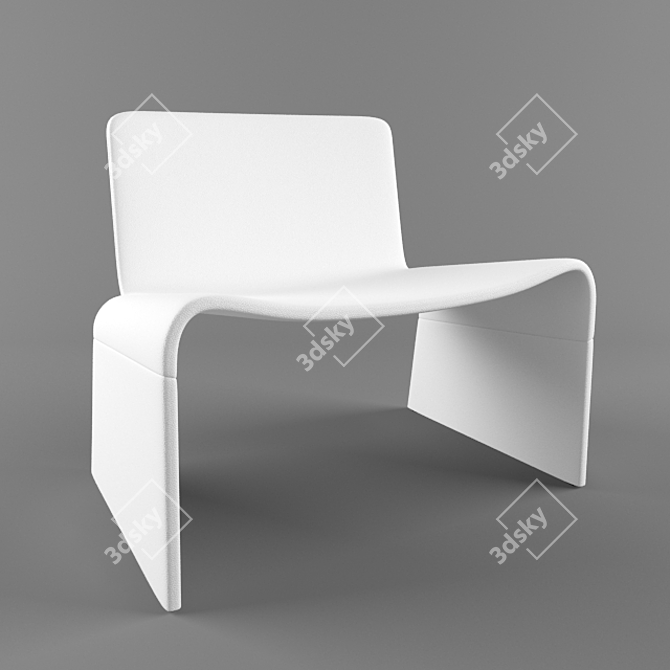 Elegant Olivia Armchair - Porada 3D model image 1