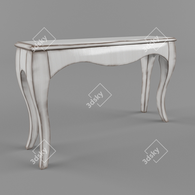 Sleek Modern Console Table 3D model image 1