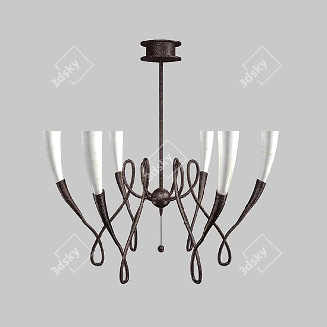 Elegant 86cm TERZANI Chandelier 3D model image 1