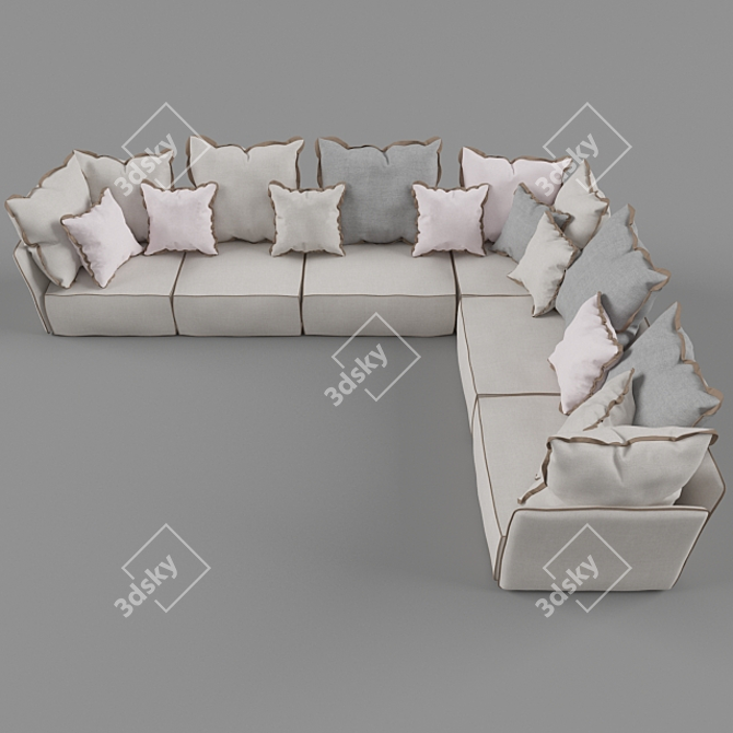 Timeless Elegance: Classic Sofa 3D model image 1