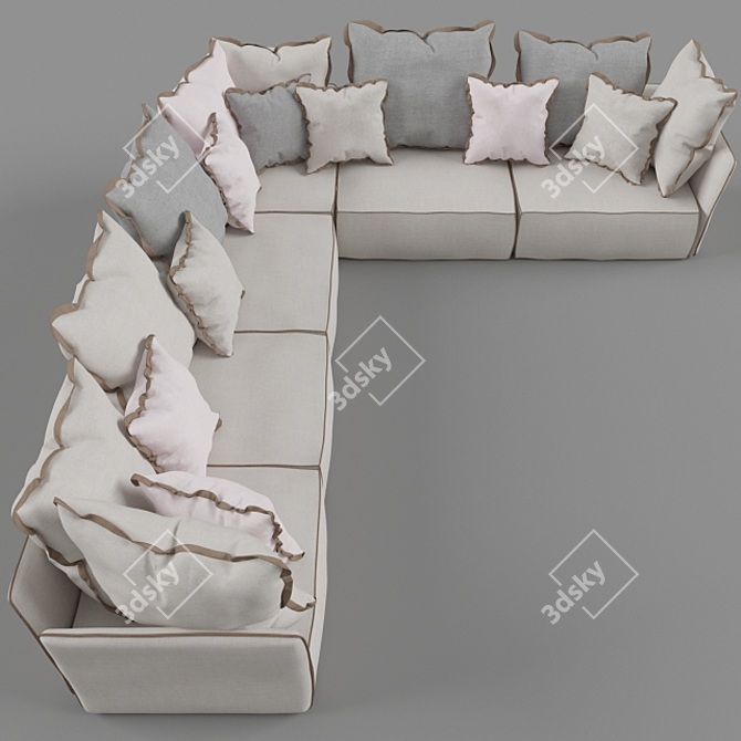 Timeless Elegance: Classic Sofa 3D model image 2