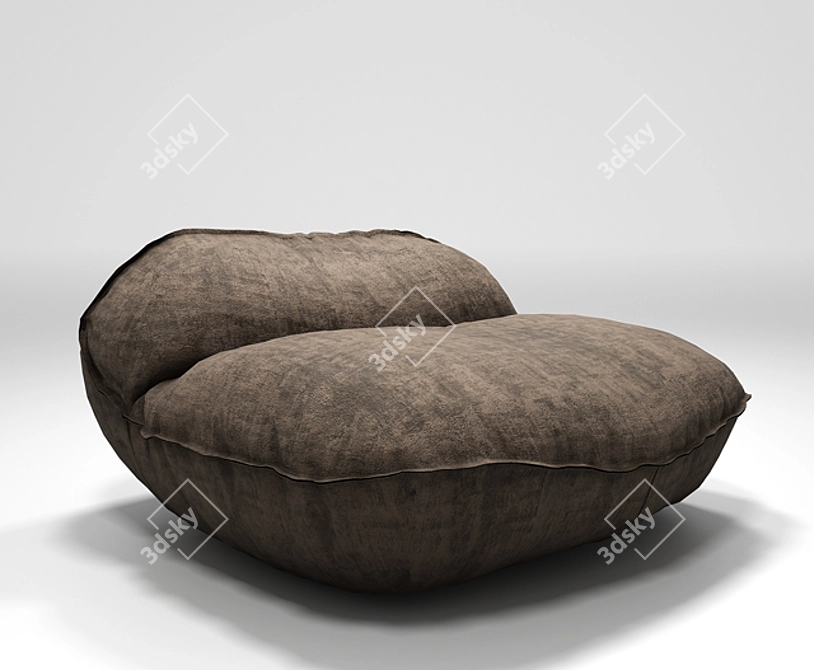 Sleek Montreal Armchair Baxter 3D model image 2