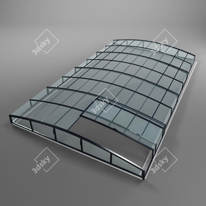 Stylish Pool Pavilion: Casablanca Infinity B 3D model image 1