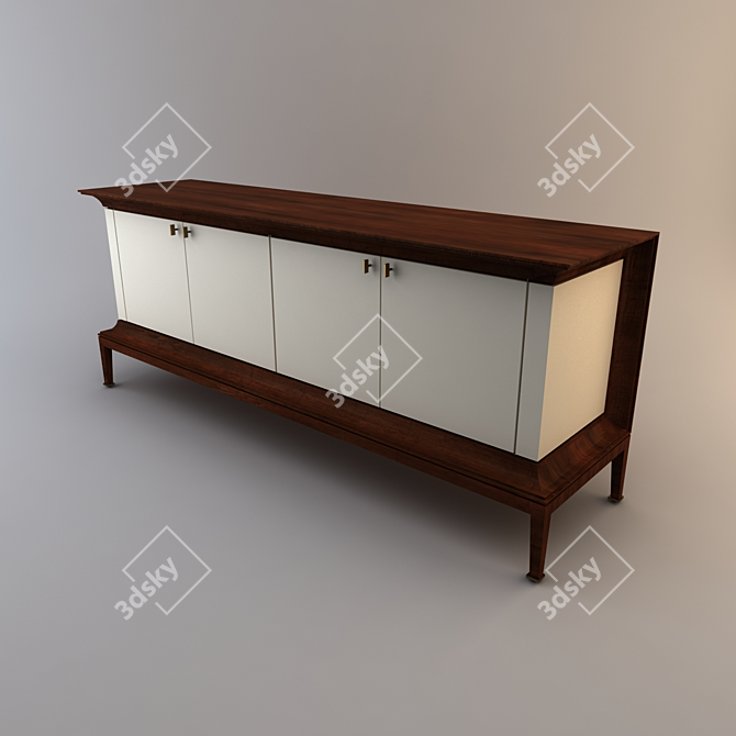 Elegant Thomas Pheasant Chest 3D model image 1