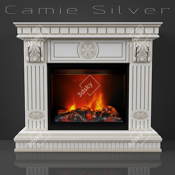 Silverfire Electric Fireplace 3D model image 1