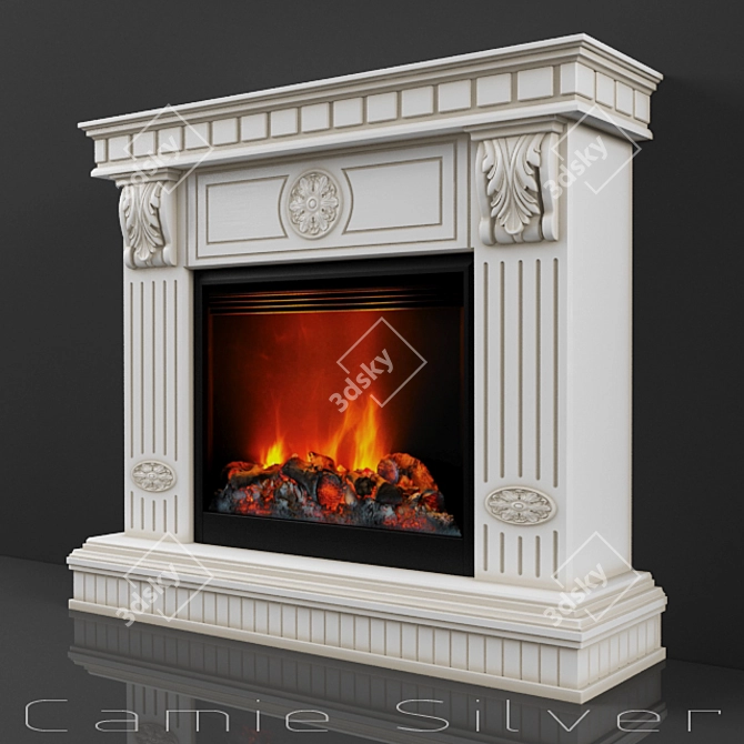 Silverfire Electric Fireplace 3D model image 2