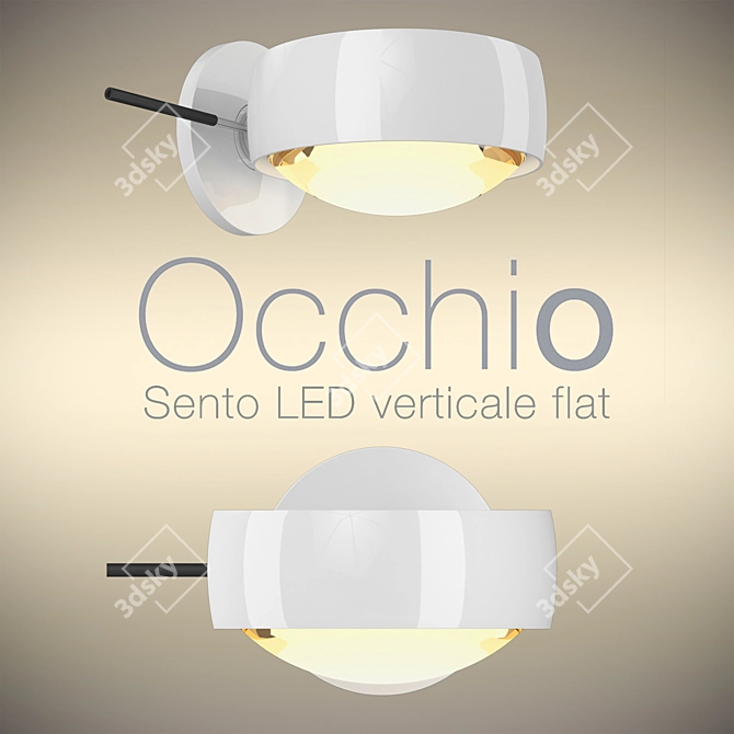 Occhio Sento LED: Stylish, Versatile Wall Luminaire 3D model image 1