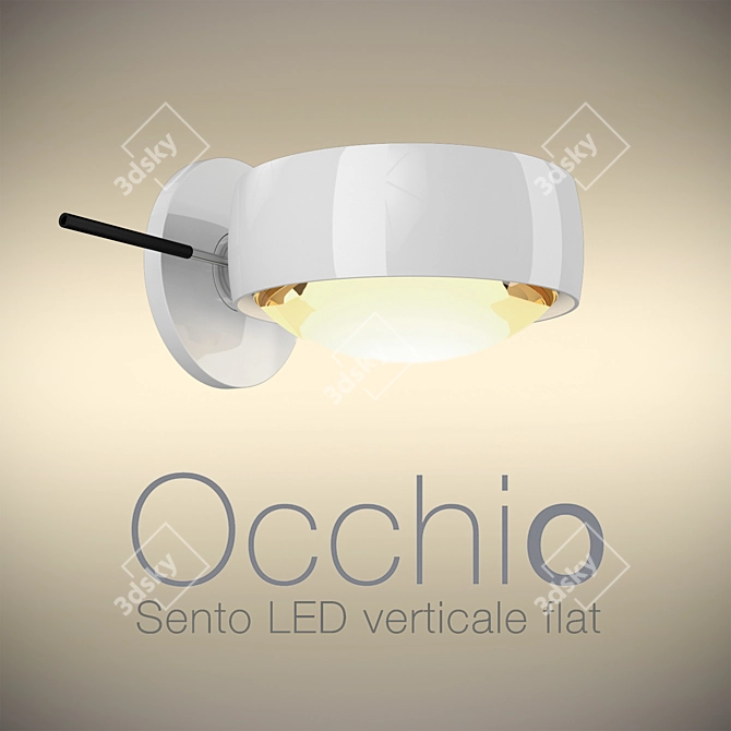 Occhio Sento LED: Stylish, Versatile Wall Luminaire 3D model image 2