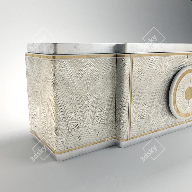 Alchymia Erasmo: Art Deco Glamour Commode 3D model image 2