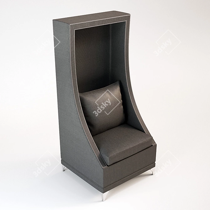 Glamorous GISELLE Hooded Chair 3D model image 2