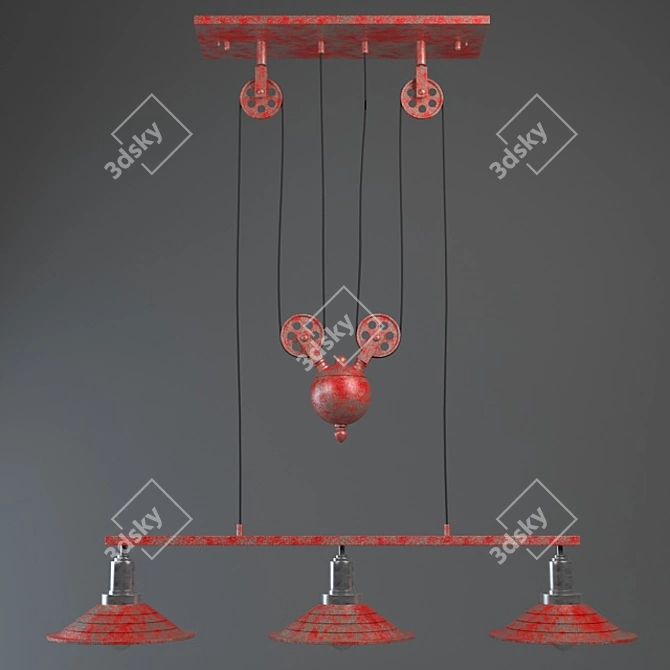 Daring Chandelier Statement Piece 3D model image 1