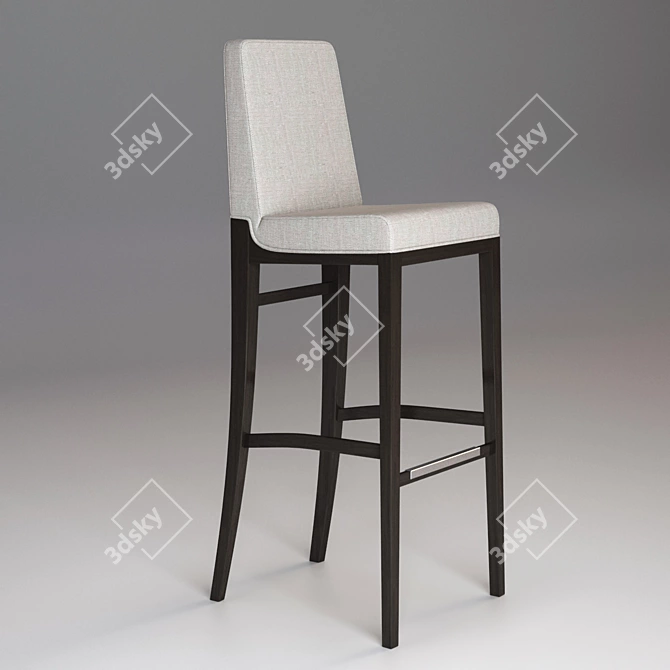 Modern Opera Upholstered Bar Stool 3D model image 1