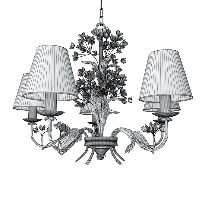 Serena Kids Chandelier 3D model image 2