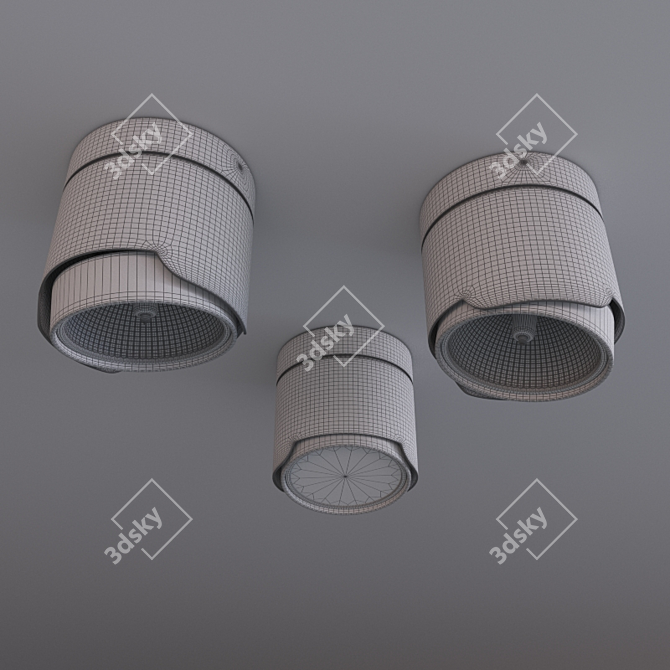 Sleek QR111 | Ceiling Light 3D model image 2