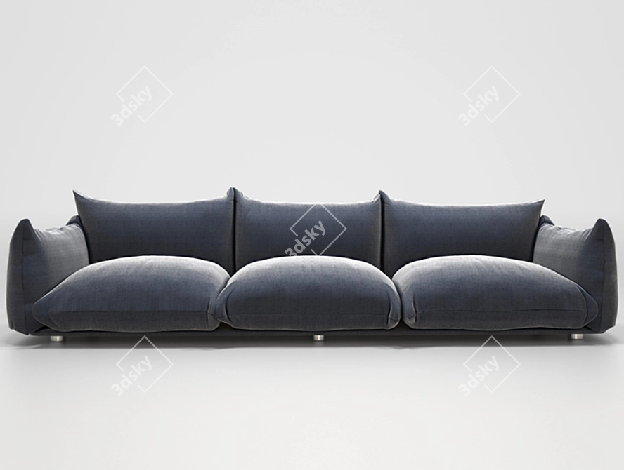 Marenco Sofa: Modern Elegance by Mario Marenco 3D model image 2