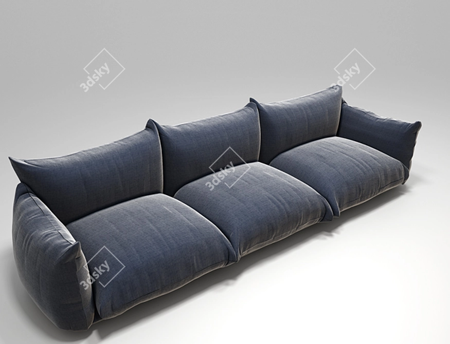 Marenco Sofa: Modern Elegance by Mario Marenco 3D model image 3