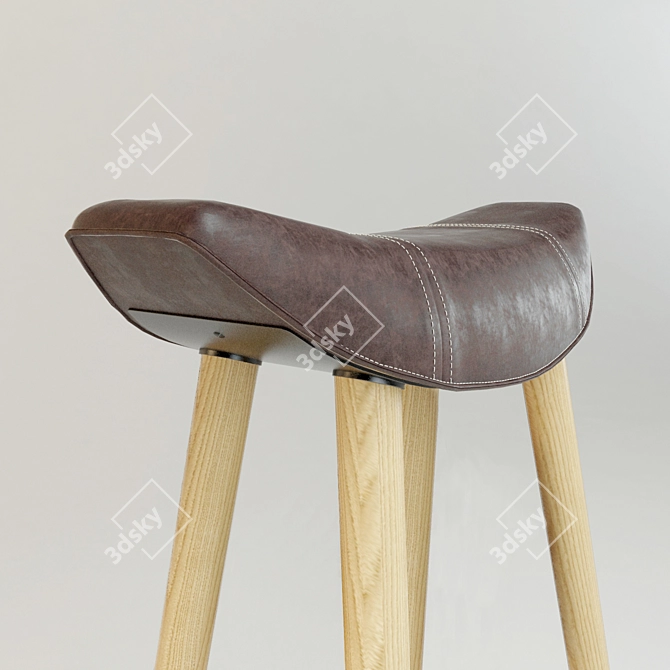 ErgoSaddle Bar Stool 3D model image 2