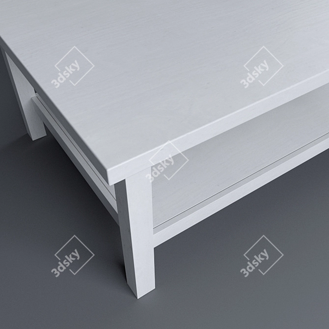 Modern IKEA HEMNES Coffee Table 3D model image 2