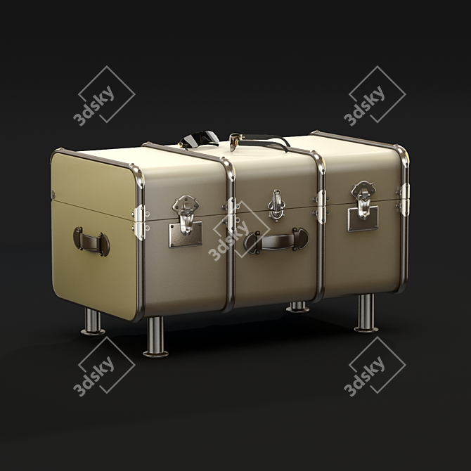 Elegant Transport: EICHHOLTZ Flightcase Glendale 3D model image 1