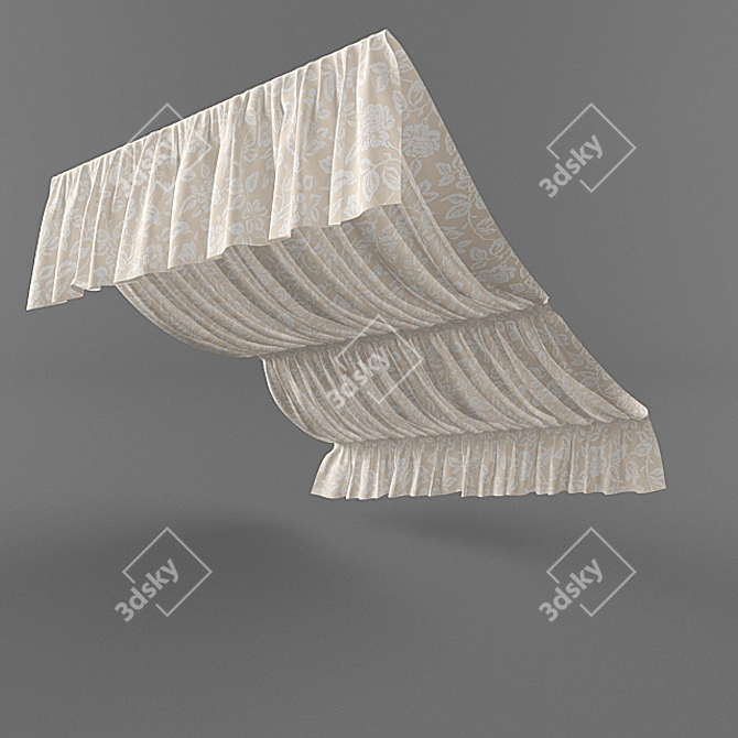 Roof Window Blind 3D model image 1