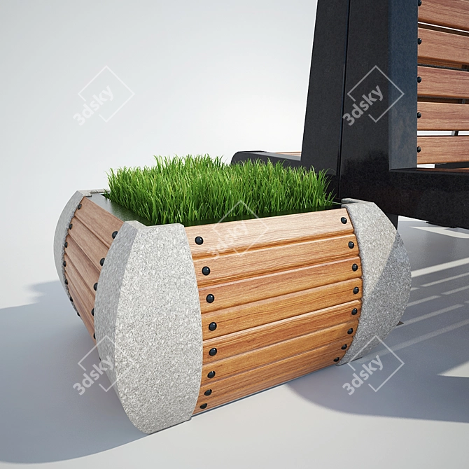 Ultimate Park Bench #1 3D model image 2