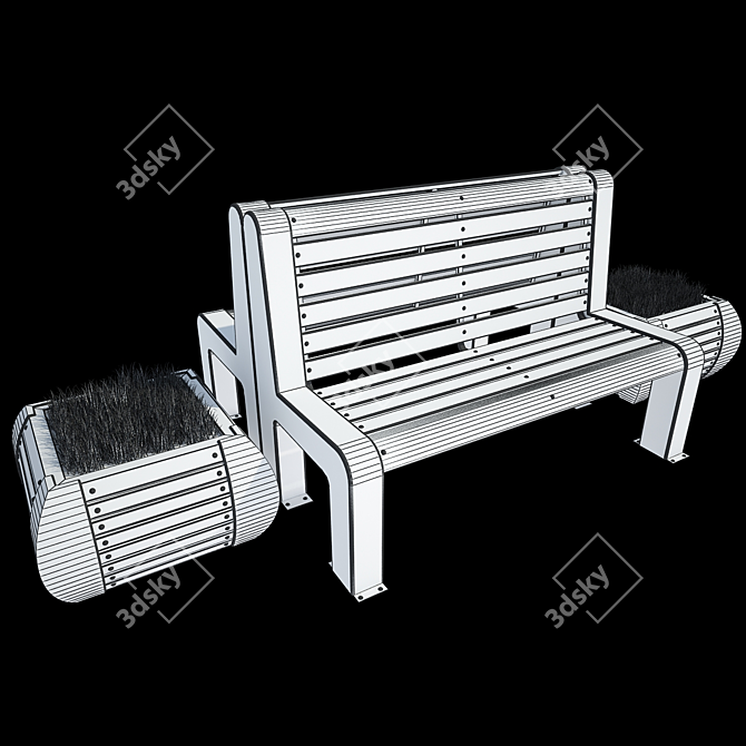Ultimate Park Bench #1 3D model image 3