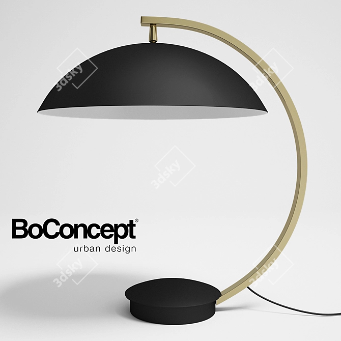 Minimalist Table Lamp: Shelter 3D model image 1