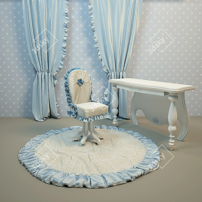 Sophie Collection: Italian Children's Furniture by Ebanisteria Bacci 3D model image 1
