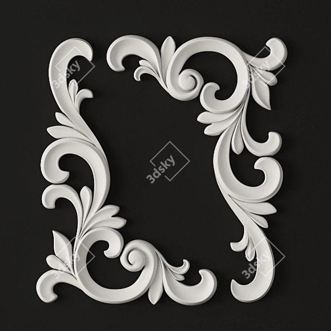 Classic Corner Embellishments 3D model image 2