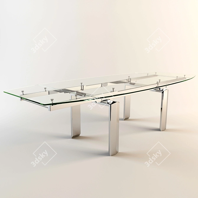 Modern Elegance: Montecarlo Dining Table 3D model image 1