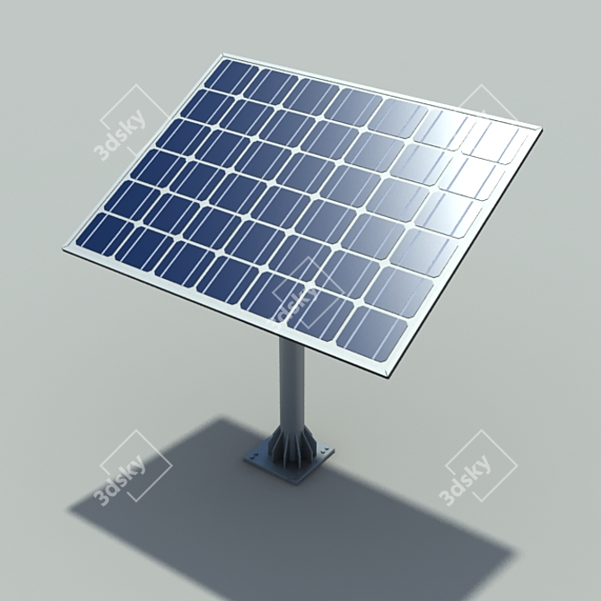 EcoPower Solar Cell 3D model image 1