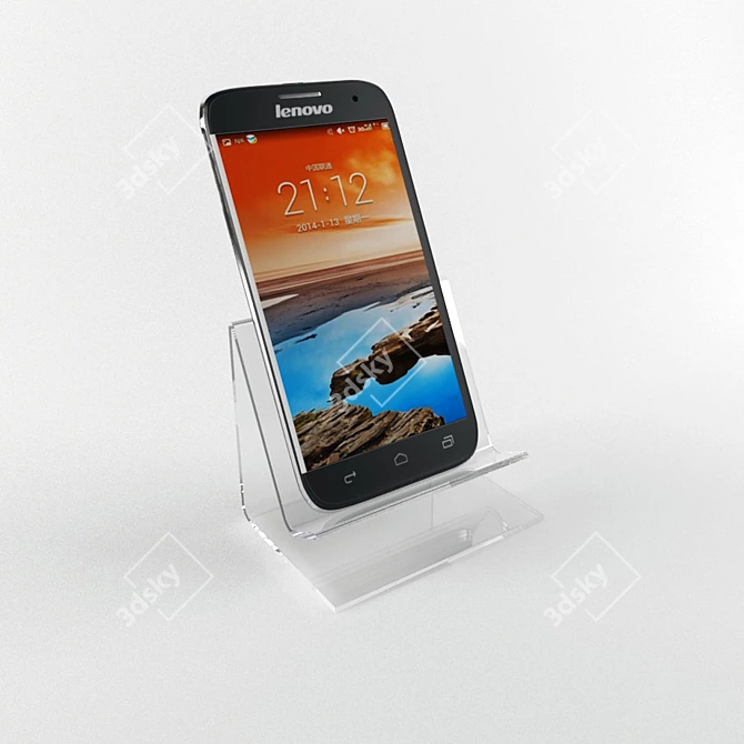 Title: Lenovo A850 3D Model 3D model image 1