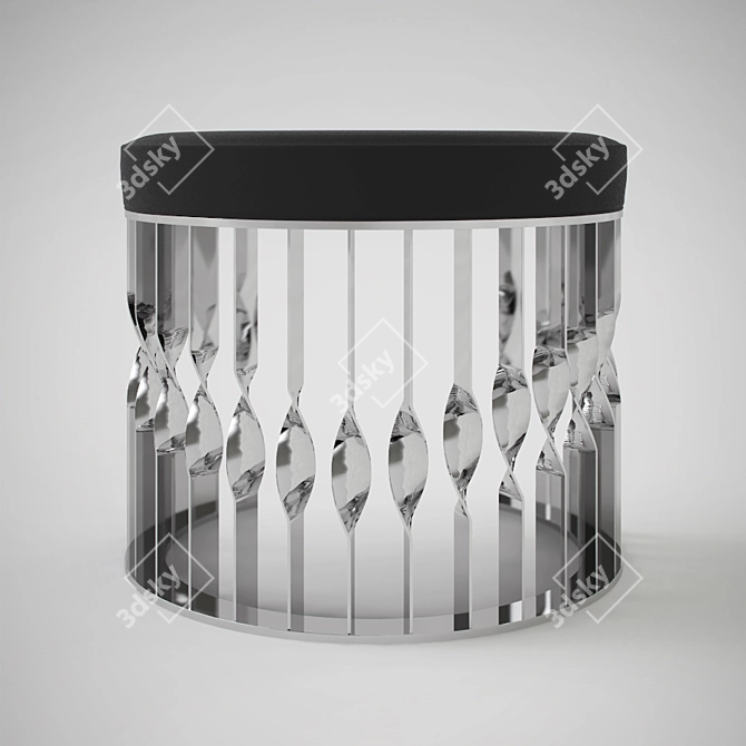 Luxury Mandy Stool: Elegant and Versatile 3D model image 2