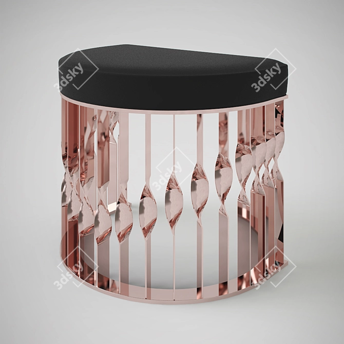 Luxury Mandy Stool: Elegant and Versatile 3D model image 3