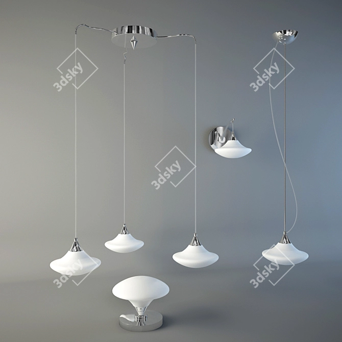 Modern Luce Solara Lighting Fixtures 3D model image 1