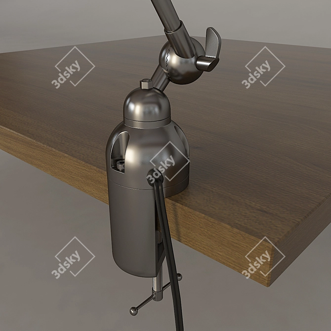 Vintage Bronze Table Lamp 3D model image 2