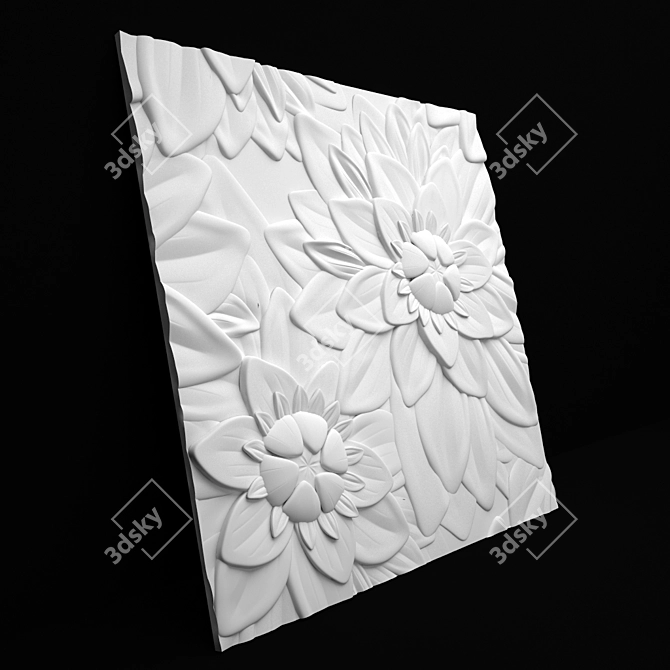 "Seamless 3D Panel | Holly Design 3D model image 3