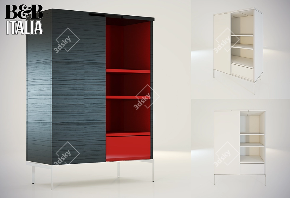Modern Design Mida Cabinet 3D model image 1