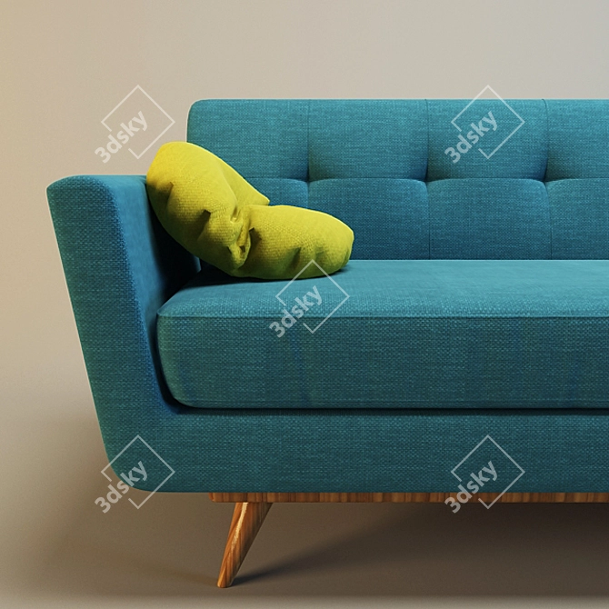 Sleek and Stylish Nixon Sofa 3D model image 3