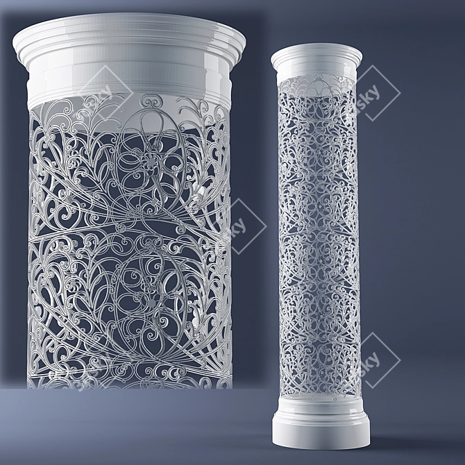 Decorative Column for Elegant Interiors 3D model image 1