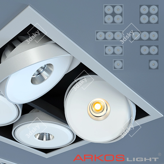 ArkosLight Pivot Spotlight 3D model image 1