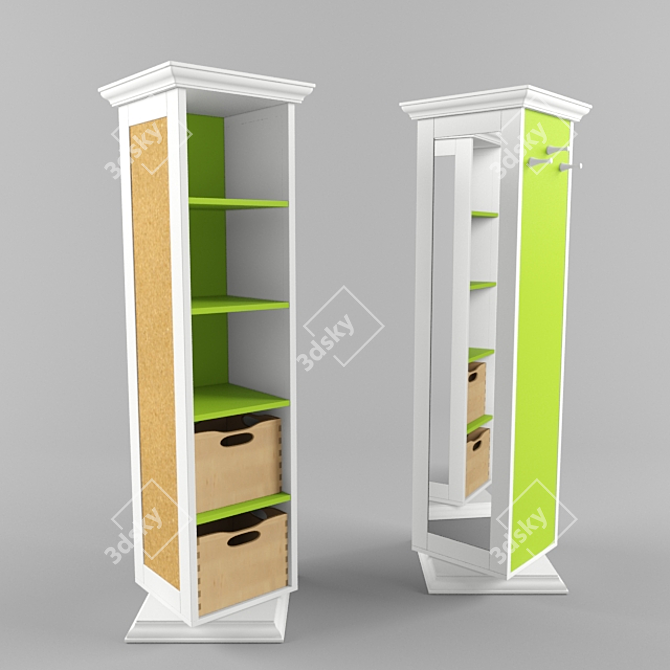 Enran Kids Rotating Locker 3D model image 1