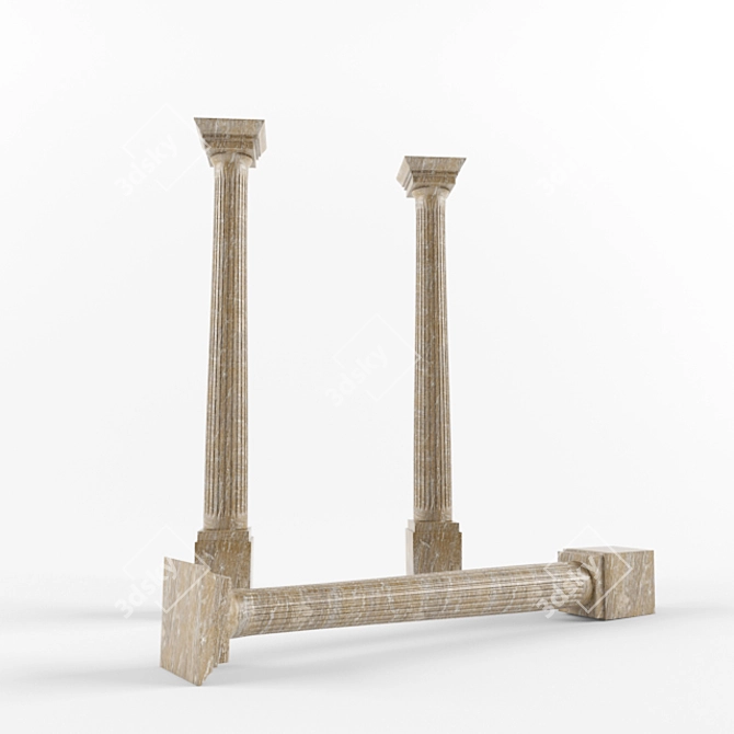 Sleek Column Option 3D model image 1