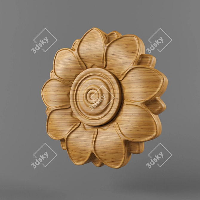 Elegant Inlay Socket 3D model image 1