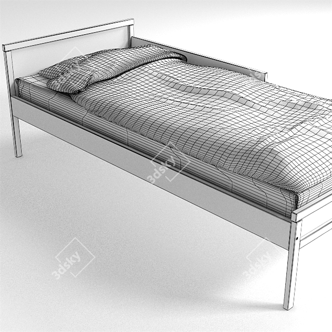 SNIGLAR Children's Bed - 70x160cm 3D model image 3