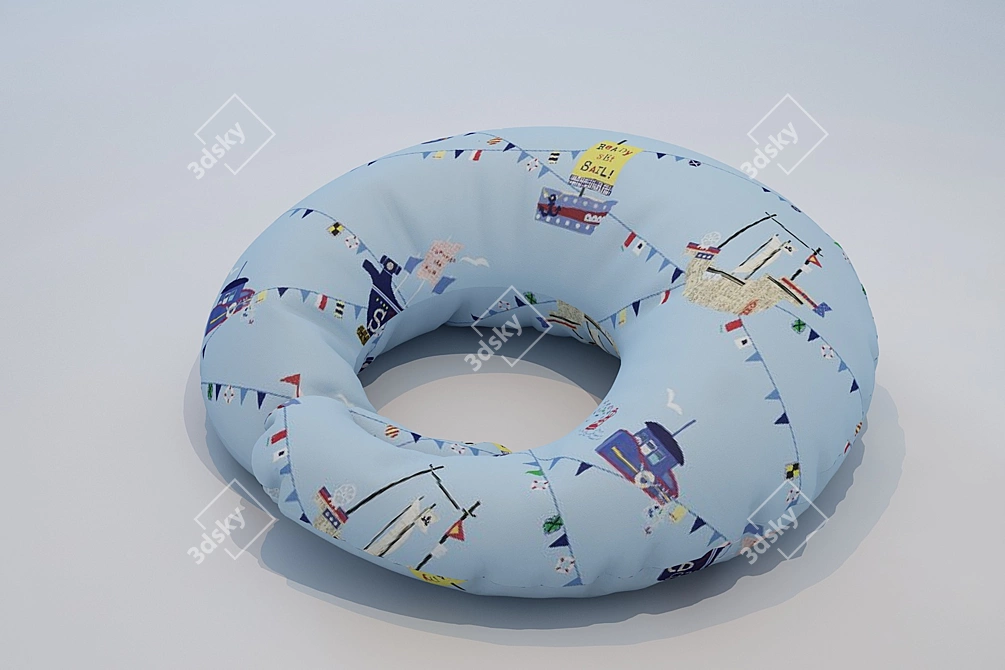 CuddleComfort Pillow 3D model image 1